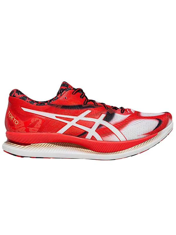 Кроссовки Glideride Asics — изображение 2 из 4, белый/красный