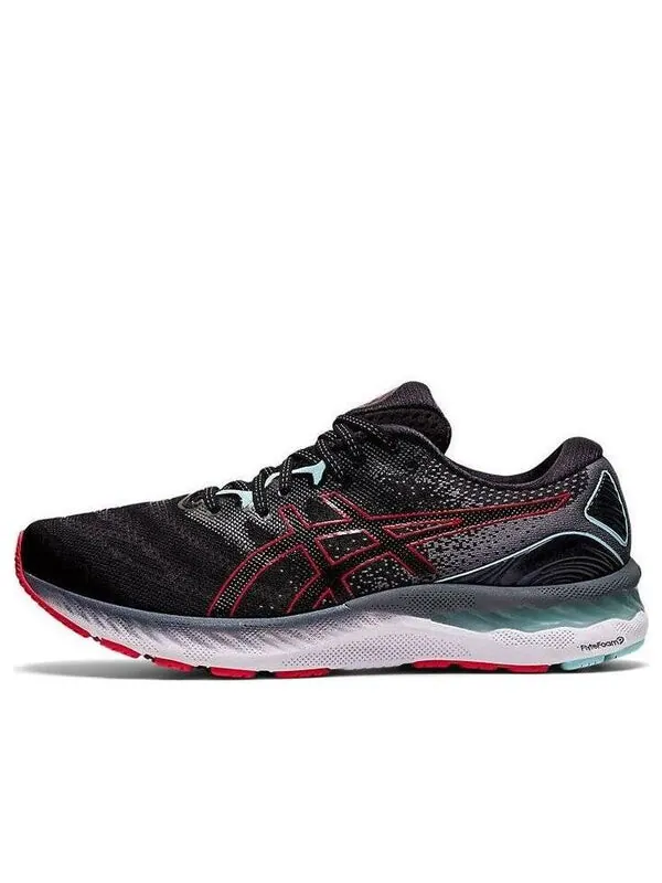 Кроссовки гель нимбус 23 2е широкие Asics — изображение 1 из 4, черный/красный