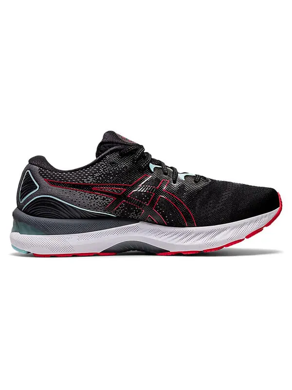 Кроссовки гель нимбус 23 2е широкие Asics — изображение 2 из 4, черный/красный