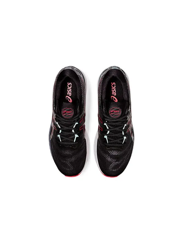 Кроссовки гель нимбус 23 2е широкие Asics — изображение 3 из 4, черный/красный