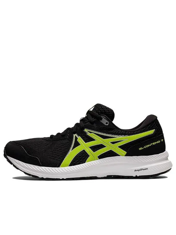 Кроссовки гель contend 7 Asics — изображение 1 из 4, черный/зеленый