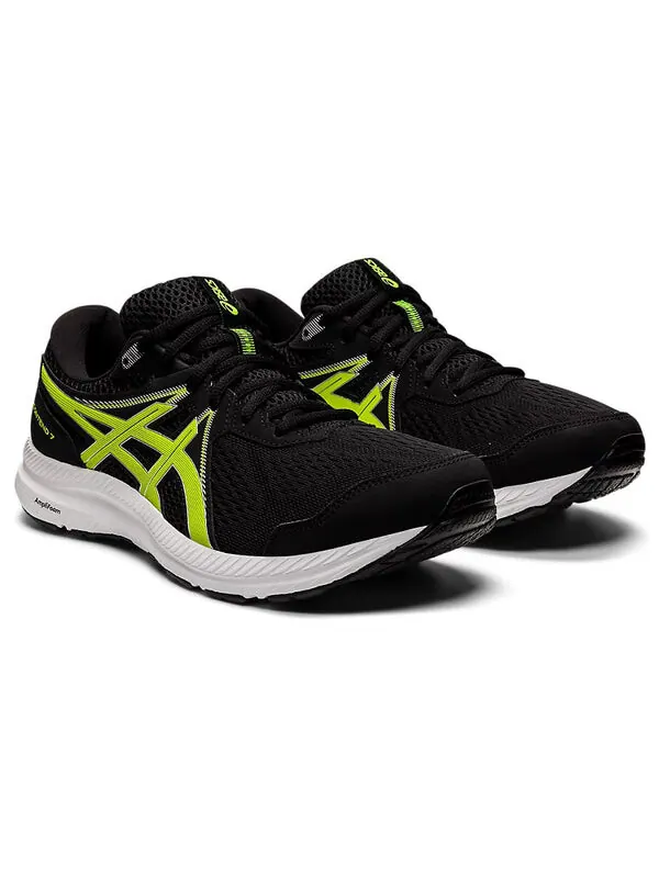 Кроссовки гель contend 7 Asics — изображение 3 из 4, черный/зеленый