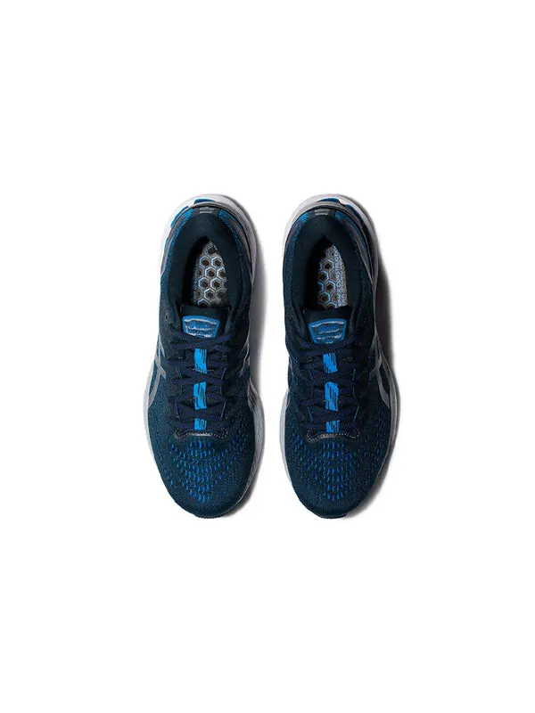 Кроссовки гелевые kayano 28 2e широкие Asics — изображение 3 из 4, синий/серый