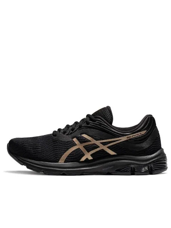 Кроссовки гель пульс 11 золотистый Asics — изображение 1 из 4, черный/золотистый