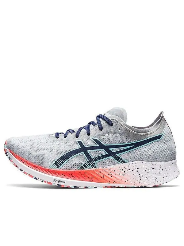Кроссовки магическая скорость Asics — изображение 1 из 4, серый/синий