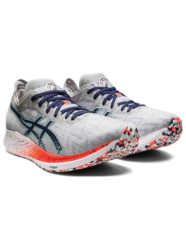 Кроссовки магическая скорость Asics — изображение 3 из 4, серый/синий