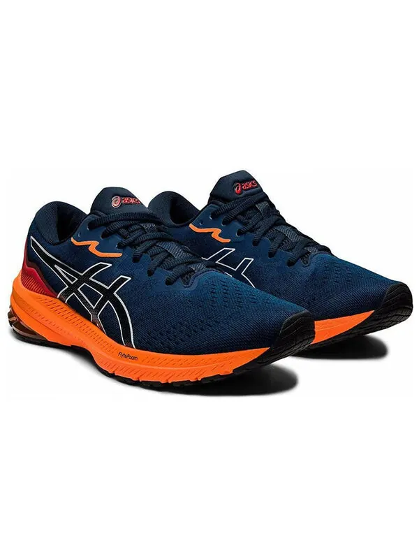 Кроссовки gt 1000 11 Asics — изображение 3 из 4, синий/оранжевый