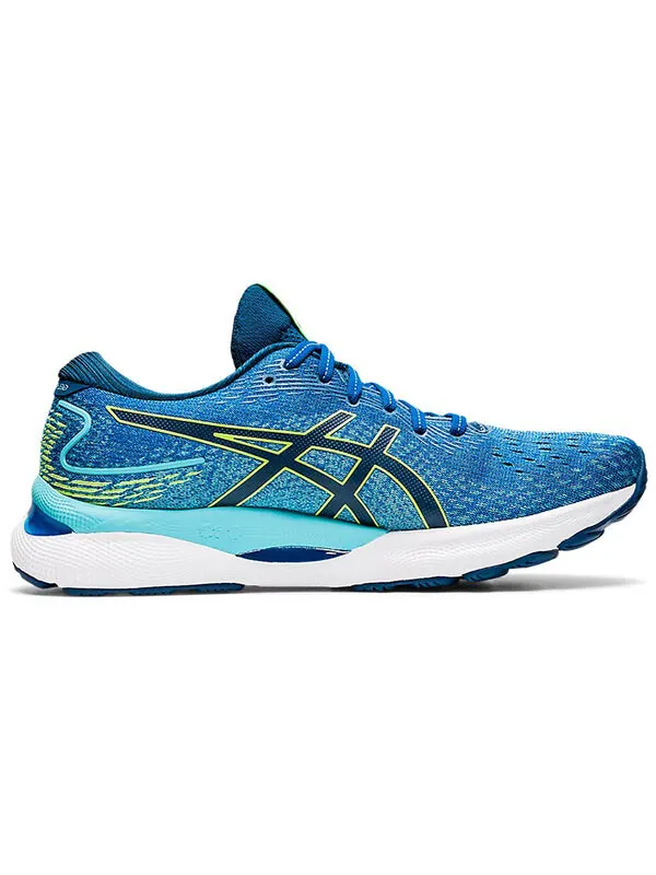 Кроссовки гель нимбус 24 Asics — изображение 2 из 4, синий