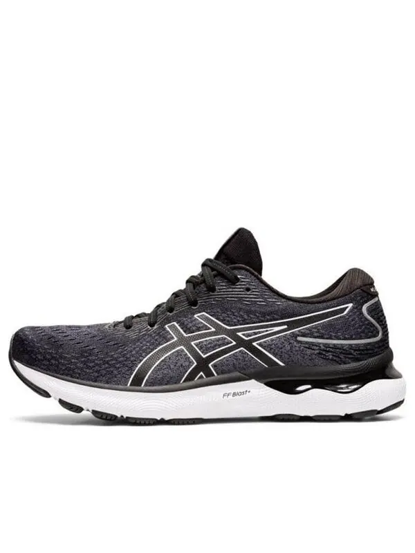 Кроссовки гель нимбус 24 2е широкие Asics — изображение 1 из 4, черный/белый