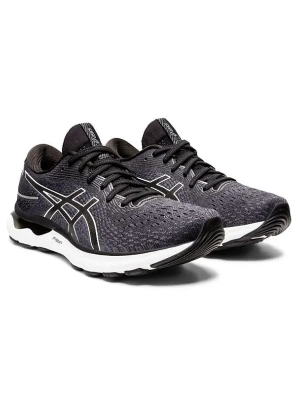 Кроссовки гель нимбус 24 2е широкие Asics — изображение 3 из 4, черный/белый