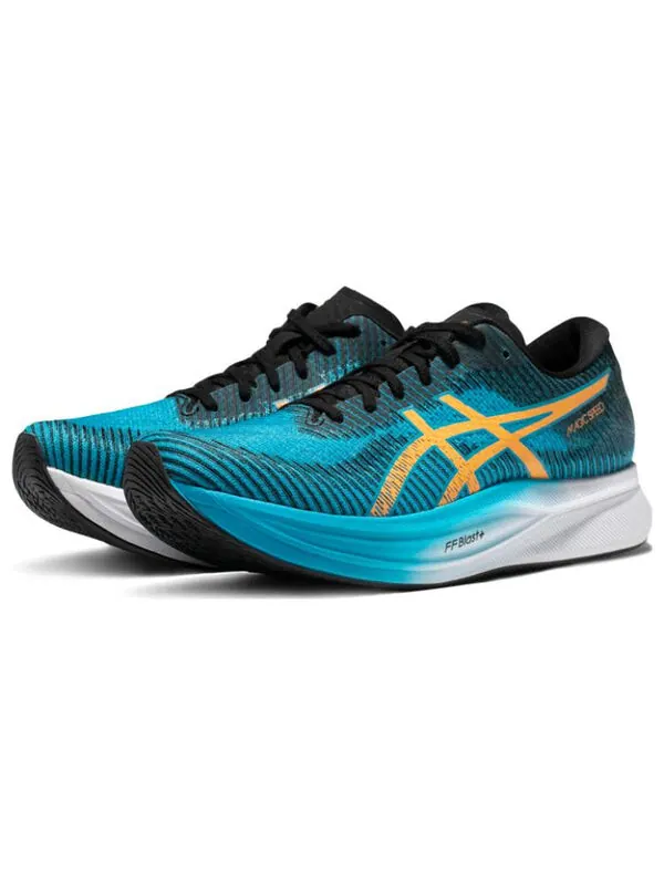 Кроссовки магическая скорость 2.0 Asics — изображение 3 из 4, синий/оранжевый/белый