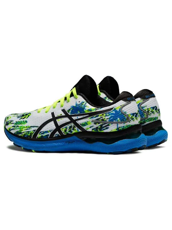 Кроссовки гель нимбус 24 Asics — изображение 4 из 4, белый/синий