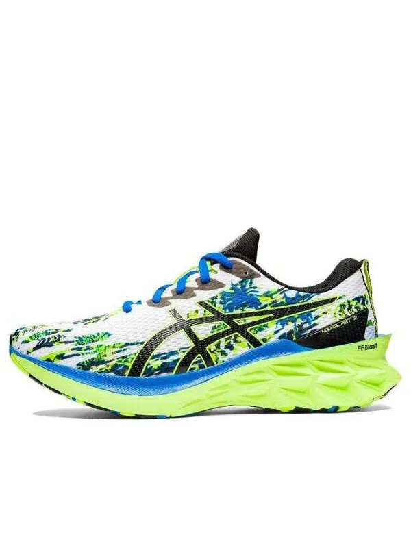 Кроссовки новабласт 2 Asics — изображение 1 из 4, белый/зеленый