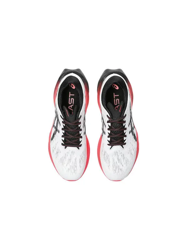 Кроссовки novablast 3 Asics — изображение 4 из 4, белый/черный/красный