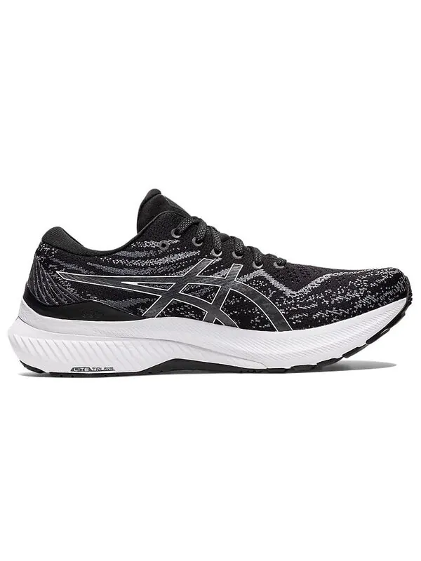 Кроссовки гелевые kayano 29 2e широкие Asics — изображение 2 из 4, черный/белый