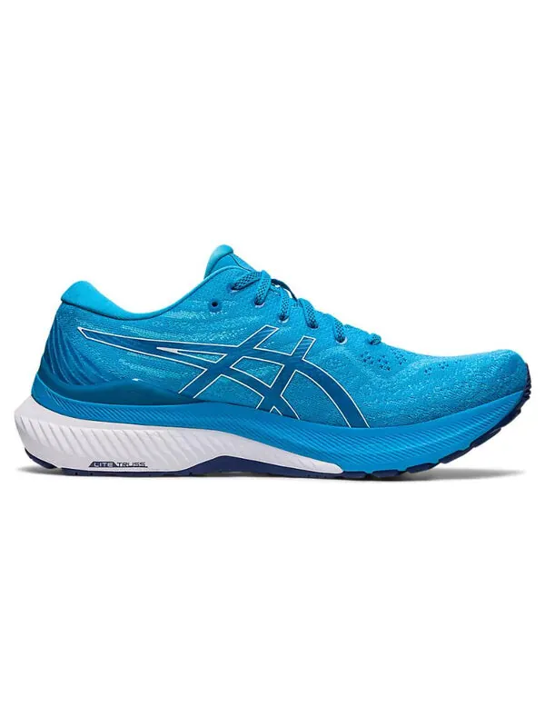 Кроссовки гелевые kayano 29 4e широкие Asics — изображение 2 из 4, синий/белый
