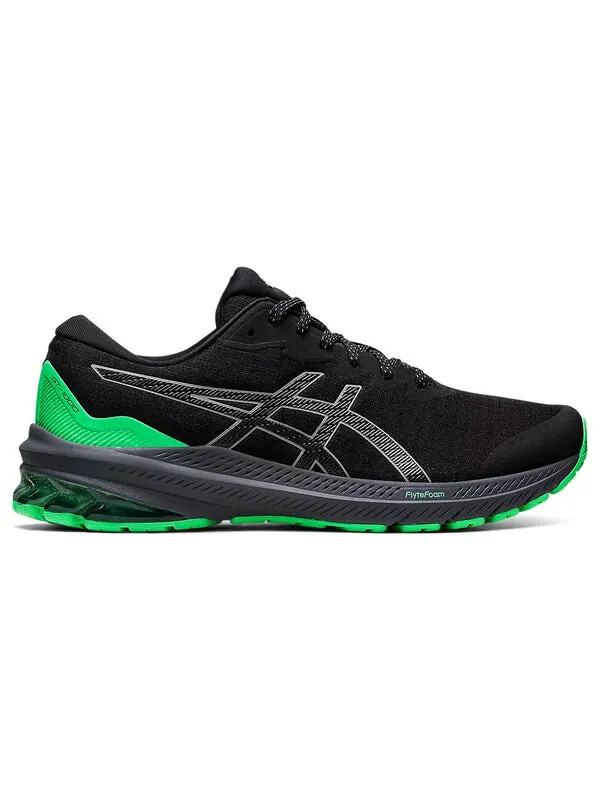 Кроссовки gt-1000 11 lite-show 'black new leaf' Asics — изображение 2 из 4, черный/зеленый