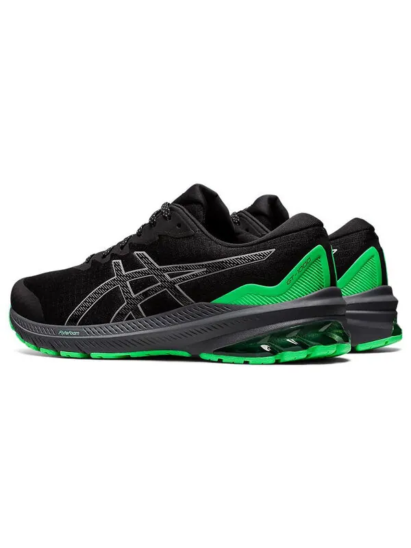Кроссовки gt-1000 11 lite-show 'black new leaf' Asics — изображение 4 из 4, черный/зеленый