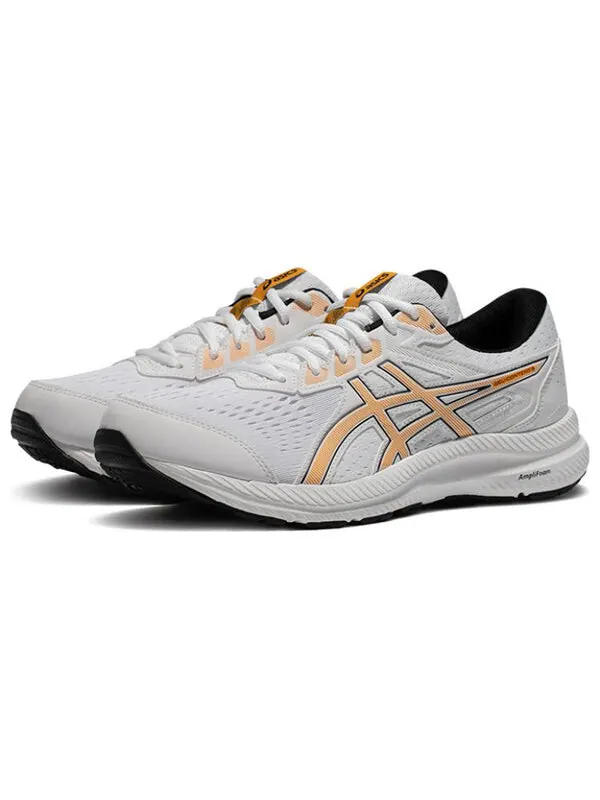 Кроссовки гель contend 8 Asics — изображение 2 из 4, белый/коричневый
