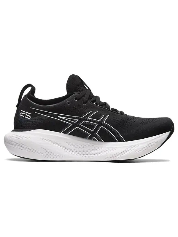 Кроссовки гель нимбус 25 Asics — изображение 2 из 4, черный/серебристый
