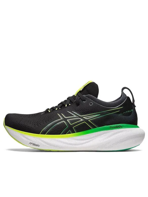 Кроссовки gel nimbus 25 'black lime zest' Asics — изображение 1 из 4, зеленый