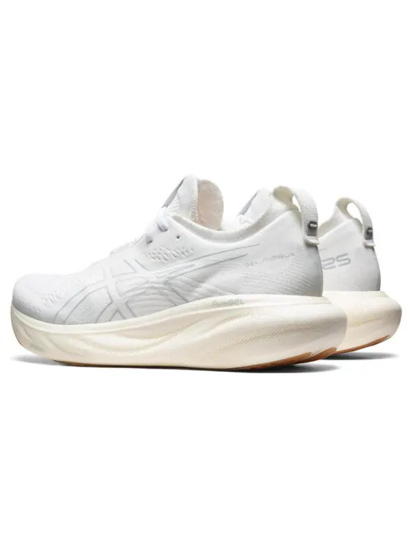 Кроссовки гель нимбус 25 Asics — изображение 4 из 4, белый/серебристый