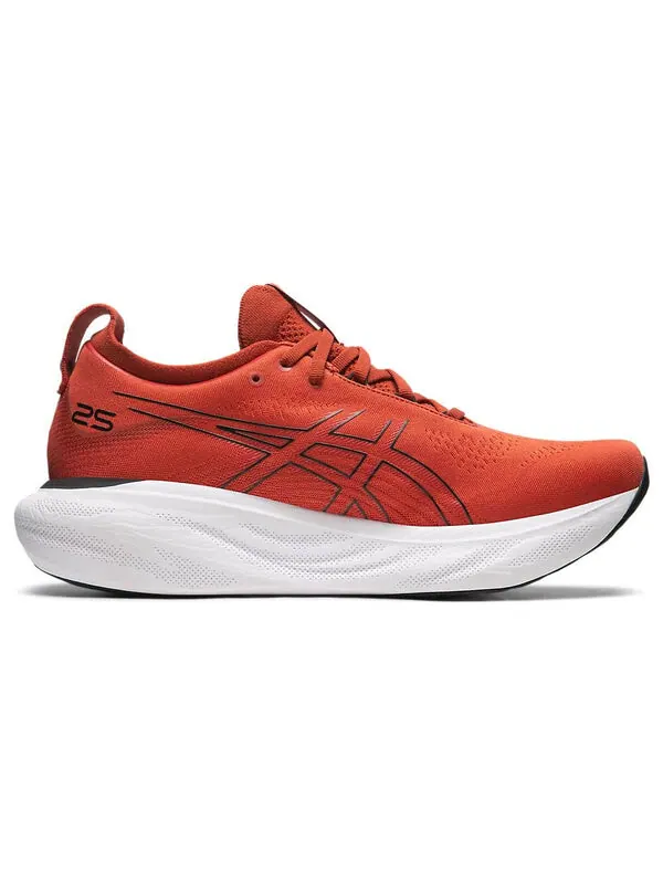 Кроссовки гель нимбус 25 Asics — изображение 2 из 4, красный