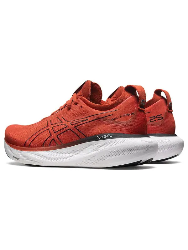 Кроссовки гель нимбус 25 Asics — изображение 4 из 4, красный