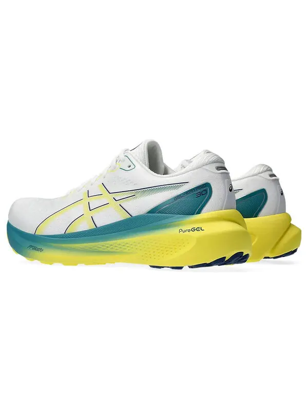 Кроссовки гель каяно 30 Asics — изображение 4 из 4, белый/яркий желтый