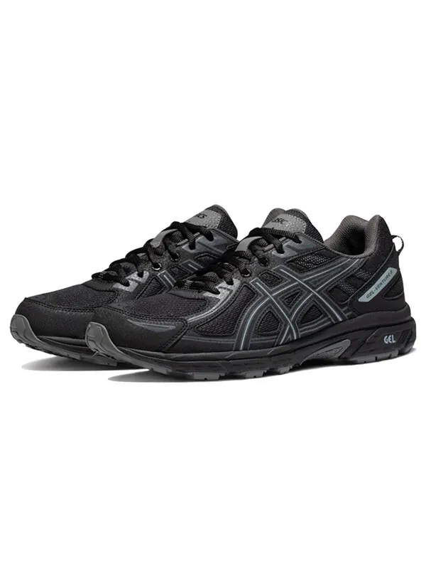 Кроссовки gel-venture 6 'black light mint' Asics — изображение 2 из 4, черный