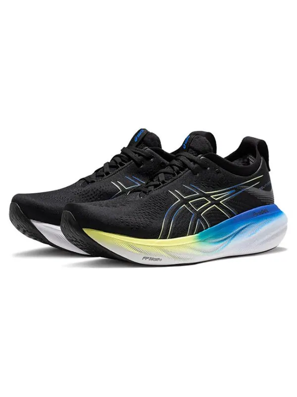 Кроссовки гель нимбус 25 4e Asics — изображение 2 из 4, черный/желтый