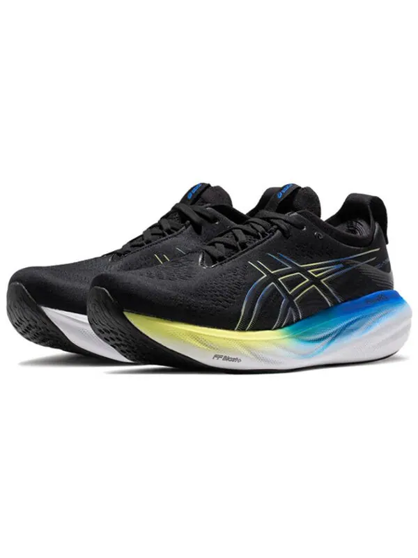 Кроссовки гель нимбус 25 4e Asics — изображение 2 из 4, черный/желтый