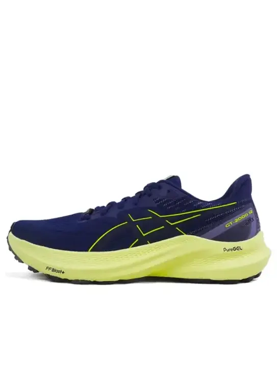 Кроссовки gt-2000 12 gtx 'navy green' Asics — изображение 1 из 4, темно-синий/зеленый