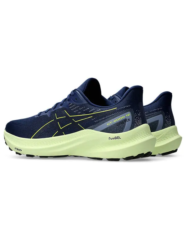 Кроссовки gt-2000 12 gtx 'navy green' Asics — изображение 3 из 4, темно-синий/зеленый