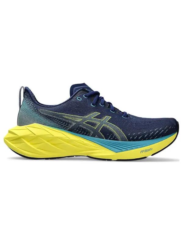 Кроссовки новабласт 4 Asics — изображение 3 из 4, синий/синий