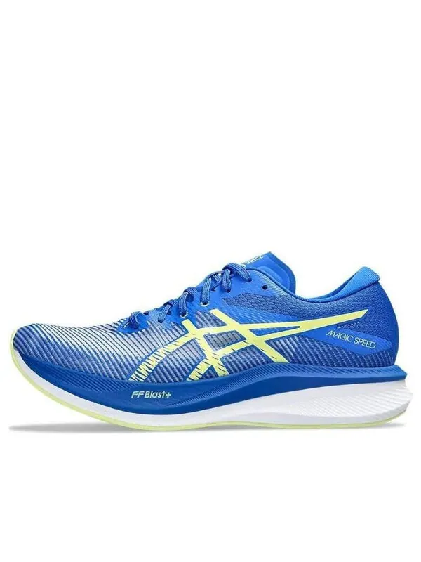 Кроссовки magic speed 3 'illusion blue glow yellow' Asics — изображение 1 из 4, синий/желтый