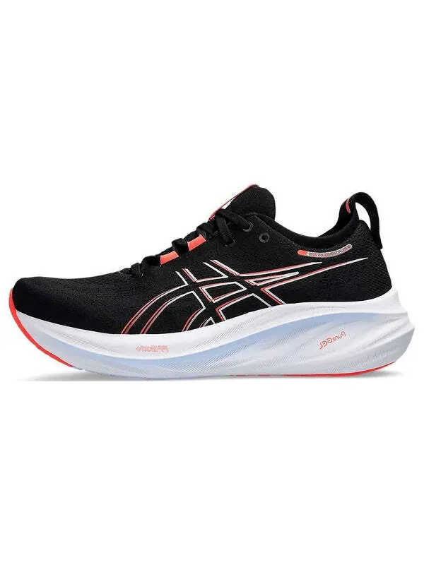 Кроссовки гель нимбус 26 Asics — изображение 2 из 4, черный/красный