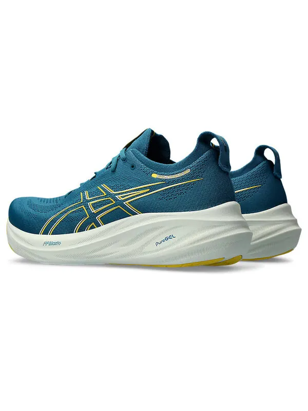 Кроссовки gel-nimbus 26 neutral cushioned running shoes 'teal' Asics — изображение 4 из 4, желтый/белый