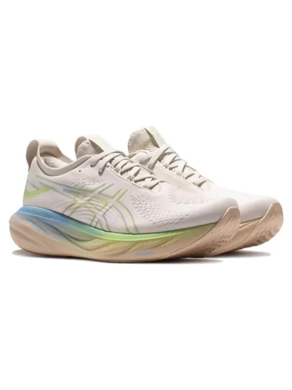 Кроссовки гель нимбус 25 Asics — изображение 3 из 4, белый/синий/зеленый
