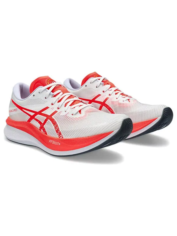Кроссовки магическая скорость 3.0 Asics — изображение 3 из 4, белый/красный