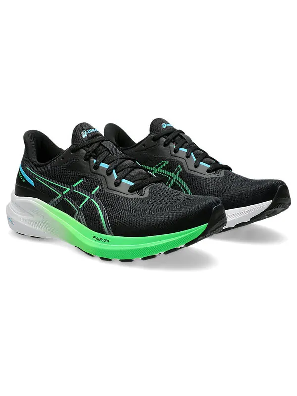 Кроссовки gt-1000 13 'black digital aqua' Asics — изображение 3 из 4, черный/голубой