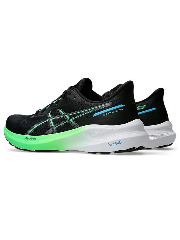 Кроссовки gt-1000 13 'black digital aqua' Asics — изображение 4 из 4, черный/голубой