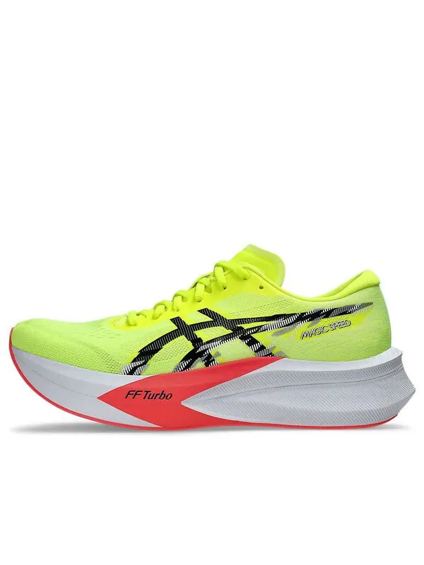 Кроссовки magic speed 4 wide 'safety yellow' Asics — изображение 1 из 4, желтый/черный