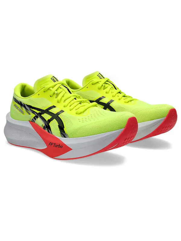 Кроссовки magic speed 4 wide 'safety yellow' Asics — изображение 3 из 4, желтый/черный