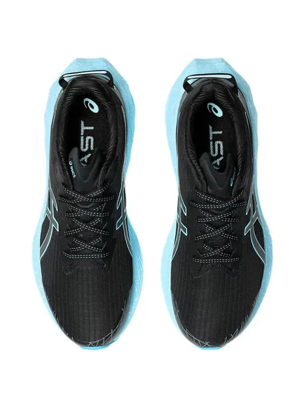 Кроссовки novablast 4 'lite show bright cyan' Asics — изображение 3 из 4, яркий голубой