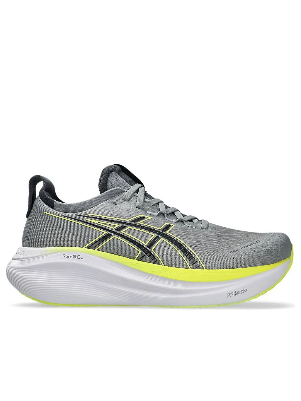 Кроссовки Asics Gel-Nimbus 27 Wide 'Gravel Carrier Grey' — изображение 2 из 7, серый