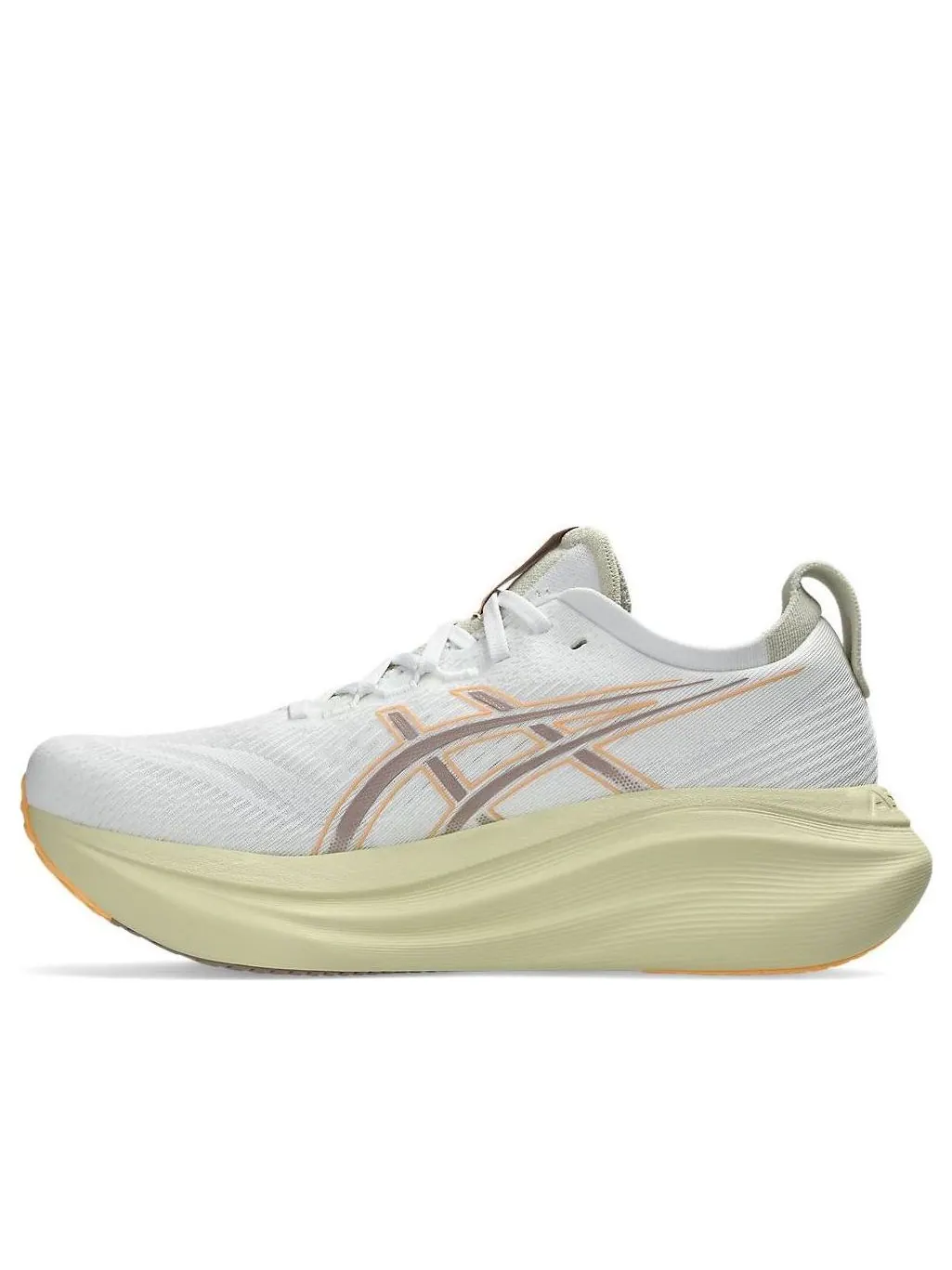 Кроссовки Asics Gel Nimbus 27 Wide 'White Fawn' — изображение 1 из 6, белый