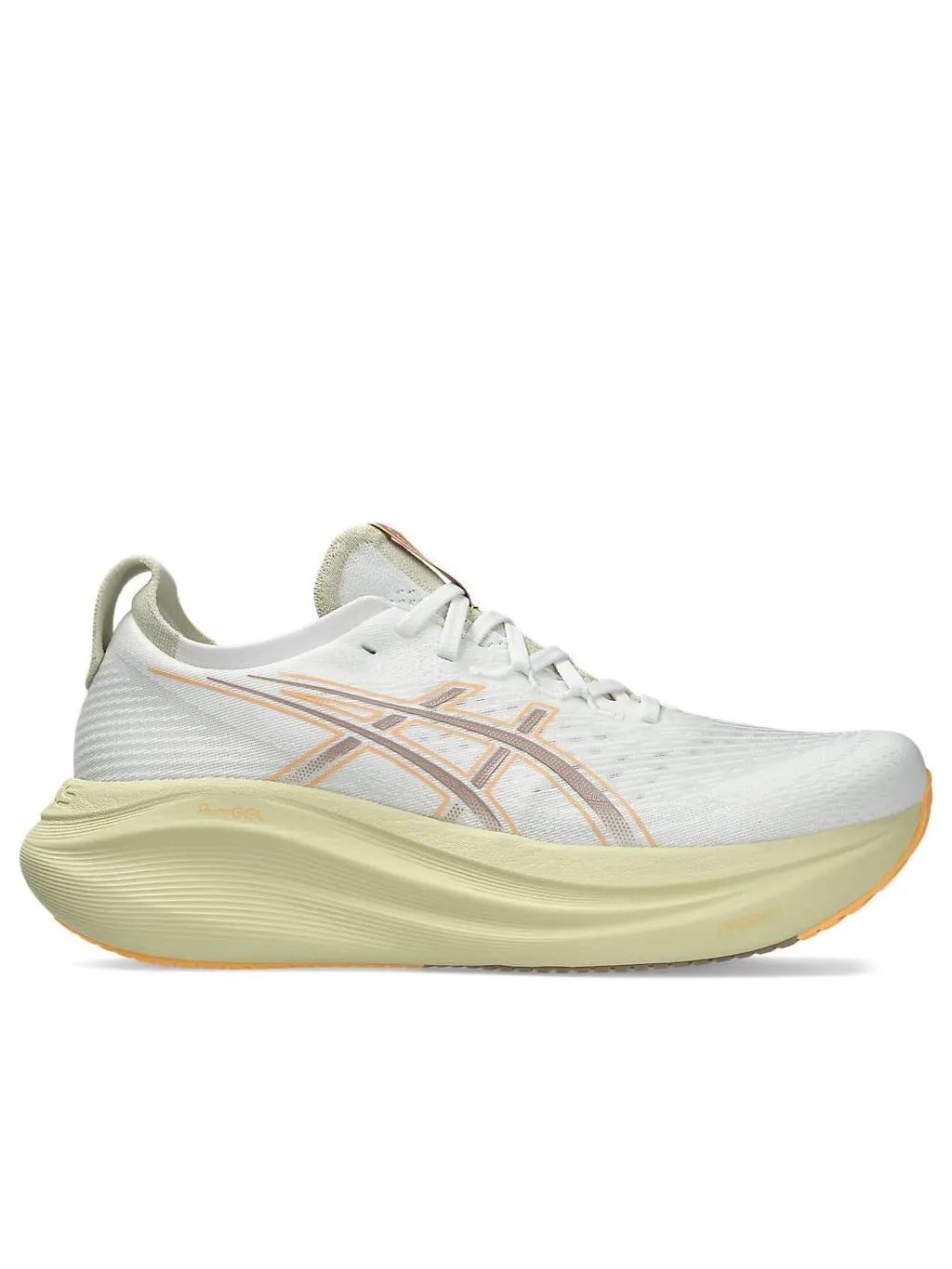 Кроссовки Asics Gel Nimbus 27 Wide 'White Fawn' — изображение 2 из 6, белый