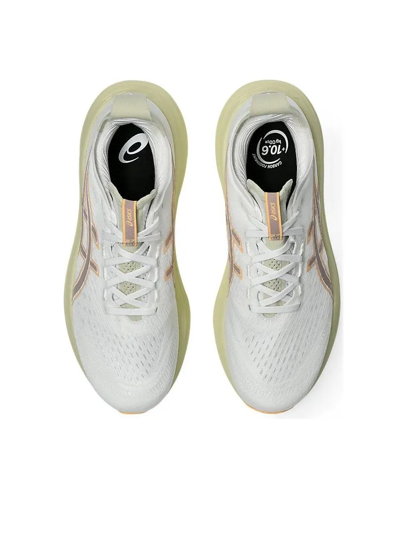 Кроссовки Asics Gel Nimbus 27 Wide 'White Fawn' — изображение 5 из 6, белый