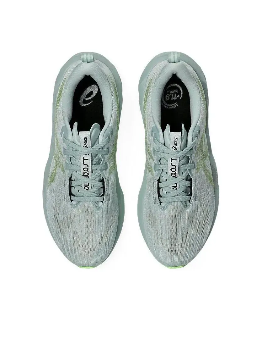 Кроссовки ASICS Novablast 5 'Cold Moss Light Orange' — изображение 6 из 7, зеленый